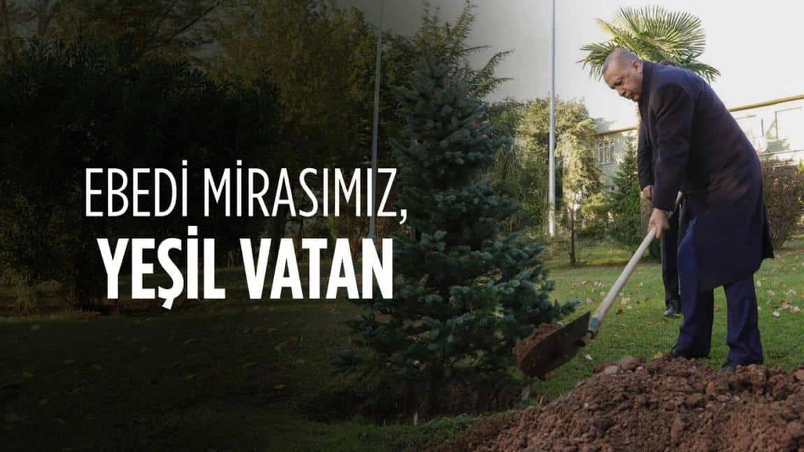 Her Çocuk Bir Fidan İlk Ders Yeşil Vatan